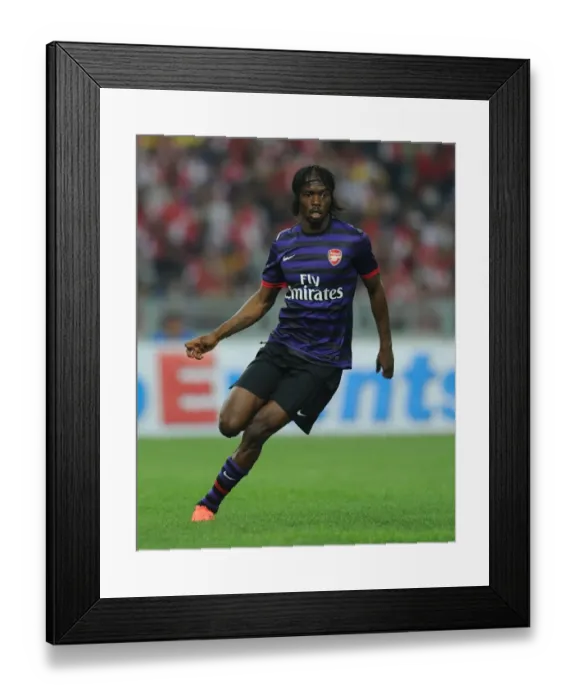 Framed Print : Arsenal's Gervinho in Action against Malaysia XI during 2012 Pre-Season Friendly