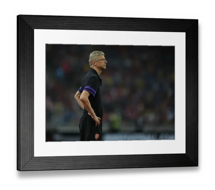 Framed Print : Arsene Wenger Leads Arsenal in 2012 Pre-Season Match against Malaysia XI Framed Print : Arsene Wenger Leads Arsenal in 2012 Pre-Season Match against Malaysia XI