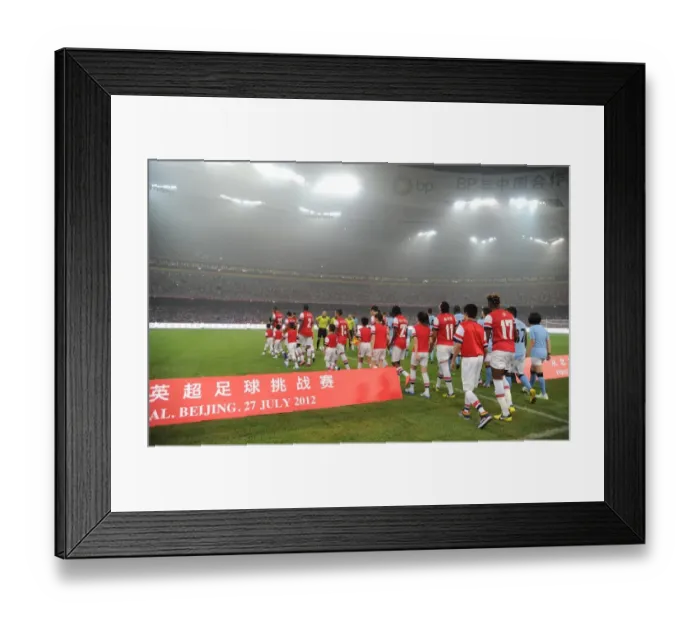 Framed Print : Arsenal vs Manchester City: 2012 Pre-Season Clash in Beijing Framed Print : Arsenal vs Manchester City: 2012 Pre-Season Clash in Beijing