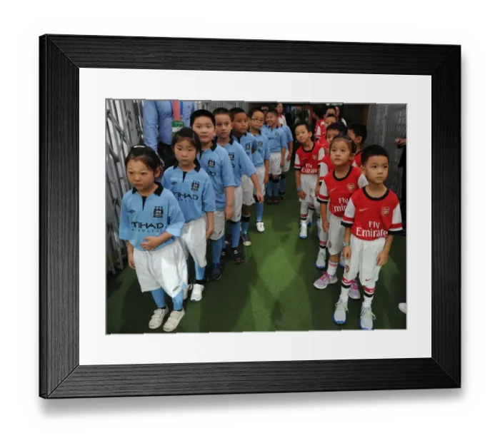 Framed Print : Arsenal vs Manchester City: Pre-Season Clash in Beijing, 2012