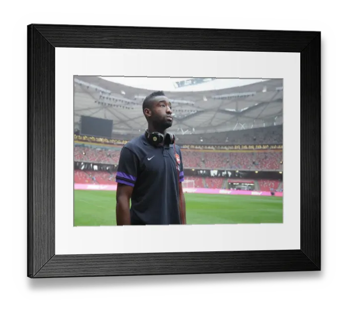 Framed Print : Arsenal vs Manchester City: Pre-Season Battle in Beijing, 2012