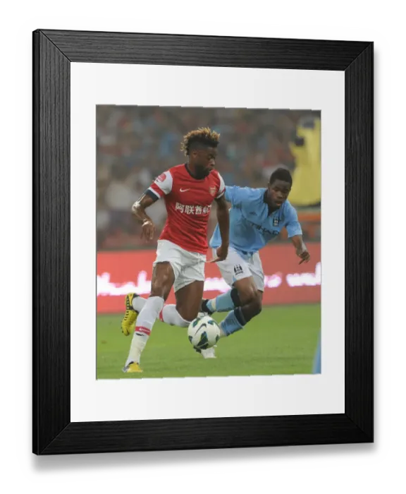 Framed Print : Arsenal vs. Manchester City: Pre-Season Clash in Beijing - 2012-13