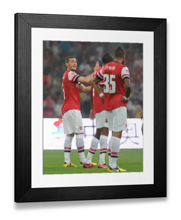 Framed Print : Arsenal vs Manchester City: 2012-13 Pre-Season Clash in Beijing