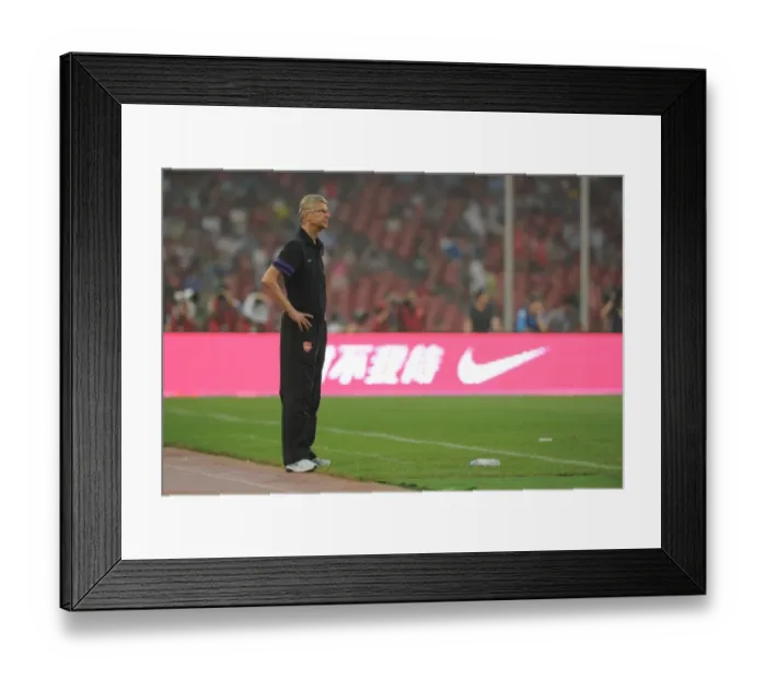Framed Print : Arsene Wenger and Arsenal Face Manchester City in Beijing Pre-Season Clash (2012)