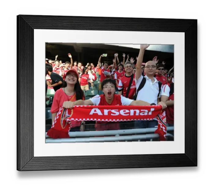 Framed Print : Arsenal Fans Gather for Kitchee FC Match in Hong Kong (2012-13) Framed Print : Arsenal Fans Gather for Kitchee FC Match in Hong Kong (2012-13)