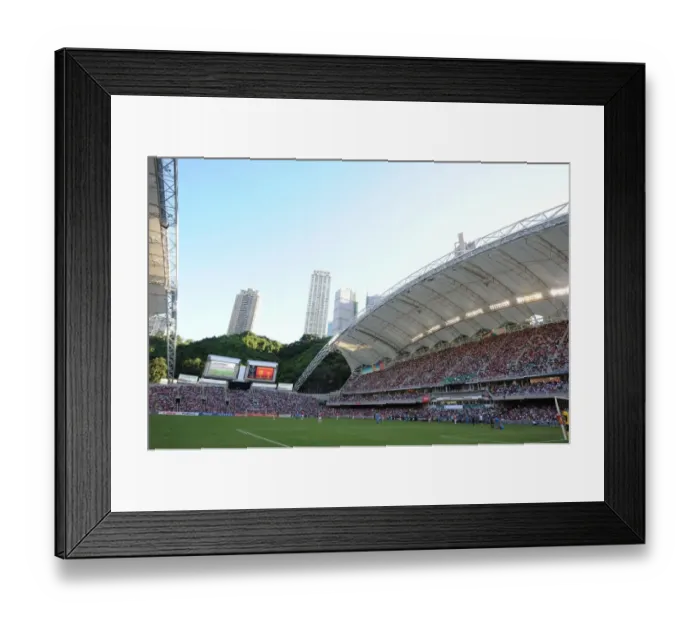 Framed Print : Arsenal's Pre-Season Clash at Hong Kong Stadium: Kitchee FC vs Arsenal FC (2012)