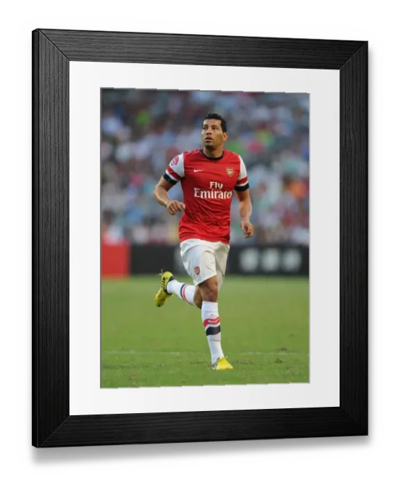 Framed Print : Andre Santos in Action: Arsenal vs. Kitchee (2012-13 Pre-Season Friendly, Hong Kong)
