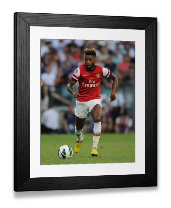 Framed Print : Alex Song in Action: Kitchee FC vs. Arsenal FC, Hong Kong 2012