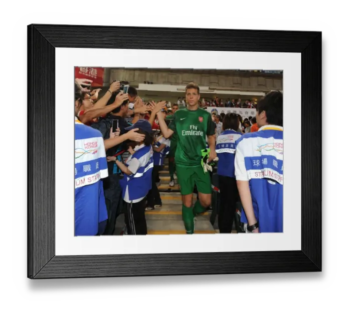 Framed Print : Wojciech Szczesny: Arsenal Goalkeeper Reflects After Kitchee FC Match, Hong Kong 2012 Framed Print : Wojciech Szczesny: Arsenal Goalkeeper Reflects After Kitchee FC Match, Hong Kong 2012