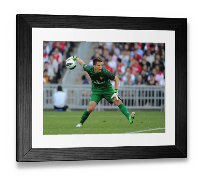 Framed Print : Wojciech Szczesny: Arsenal's Star Goalkeeper Shines in Kitchee FC Match, 2012 Framed Print : Wojciech Szczesny: Arsenal's Star Goalkeeper Shines in Kitchee FC Match, 2012