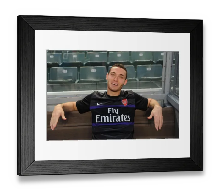 Framed Print : Thomas Vermaelen: Post-Match Moment of Reflection after Kitchee FC vs. Arsenal FC, 2012 Framed Print : Thomas Vermaelen: Post-Match Moment of Reflection after Kitchee FC vs. Arsenal FC, 2012