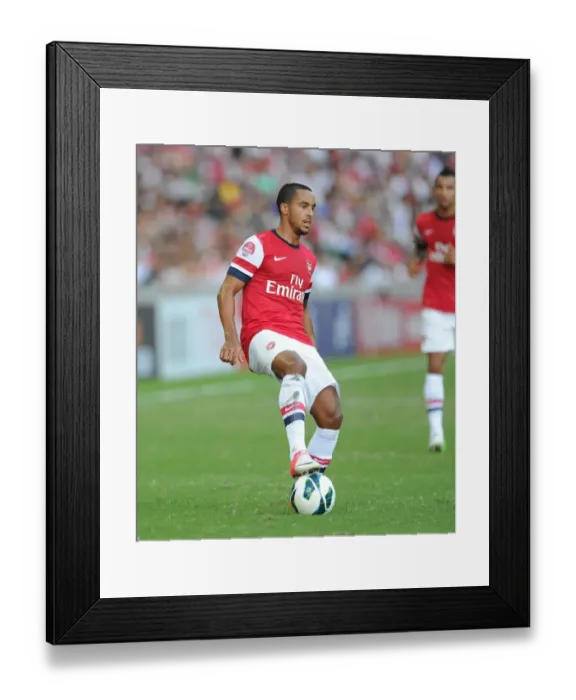 Framed Print : Theo Walcott in Action: Kitchee FC vs Arsenal FC (2012)
