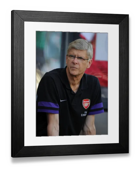 Framed Print : Arsene Wenger Pre-Season 2012-13: Arsenal FC vs Kitchee FC, Hong Kong