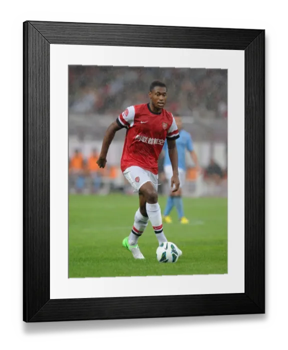 Framed Print : Arsenal FC vs Manchester City: Chuks Aneke at the Birds Nest Stadium - Pre-Season Clash Framed Print : Arsenal FC vs Manchester City: Chuks Aneke at the Birds Nest Stadium - Pre-Season Clash