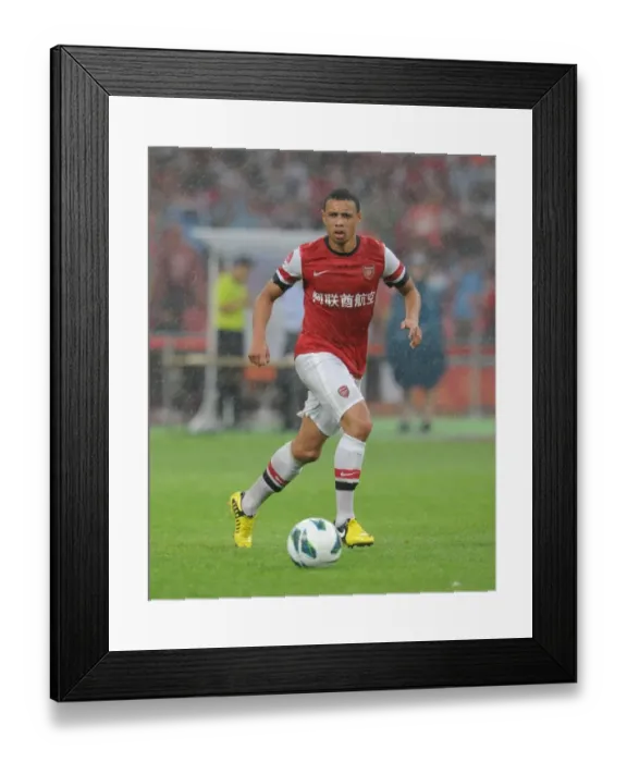 Framed Print : Arsenal FC vs Manchester City: Francis Coquelin Faces Off in Beijing