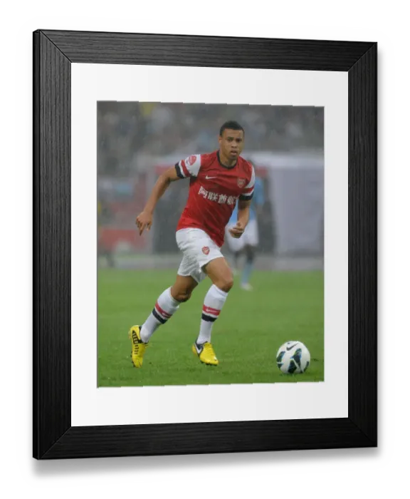 Framed Print : Arsenal's Coquelin Faces Off Against Manchester City in Beijing Pre-Season Clash Framed Print : Arsenal's Coquelin Faces Off Against Manchester City in Beijing Pre-Season Clash