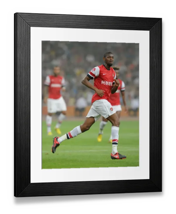 Framed Print : Arsenal's Pre-Season Defeat: Abou Diaby vs Manchester City (0:2), Beijing 2012