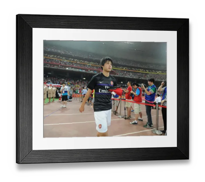 Framed Print : Ryo Miyaichi (Arsenal). Arsenal 0: 2 Manchester City. Pre Season Friendly
