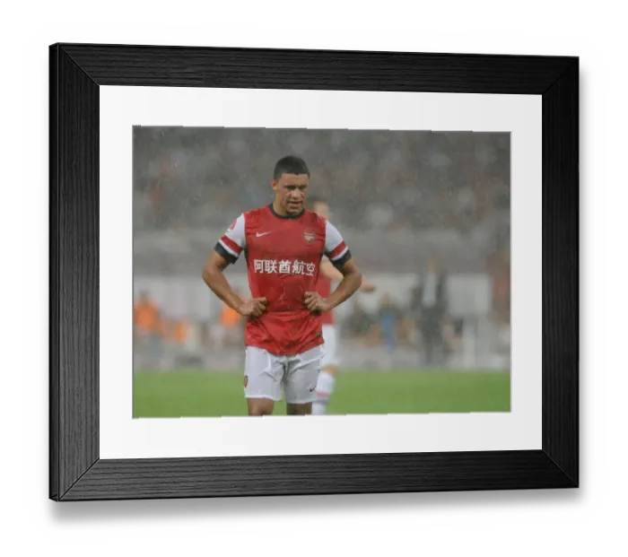 Framed Print : Arsenal FC vs Manchester City: Alex Oxlade-Chamberlain Faces Off in Beijing Framed Print : Arsenal FC vs Manchester City: Alex Oxlade-Chamberlain Faces Off in Beijing