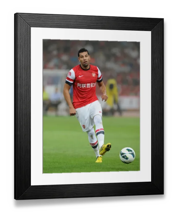 Framed Print : Andre Santos (Arsenal). Arsenal 0: 2 Manchester City. Pre Season Friendly Framed Print : Andre Santos (Arsenal). Arsenal 0: 2 Manchester City. Pre Season Friendly