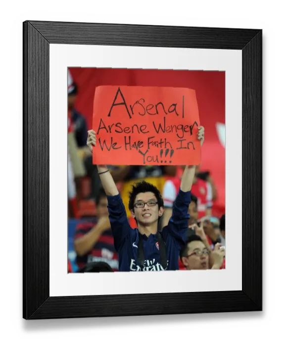 Framed Print : Arsenal Fans in Malaysia: A Sea of Red and White (Malaysia XI vs Arsenal 2012-13) Framed Print : Arsenal Fans in Malaysia: A Sea of Red and White (Malaysia XI vs Arsenal 2012-13)