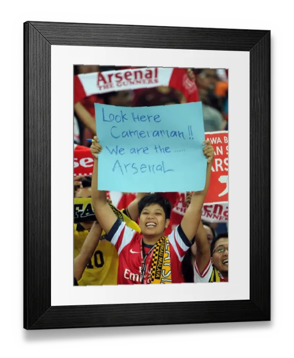 Framed Print : Arsenal FC: A Sea of Red and White - Malaysian Fans Passionate Support (2012-13)
