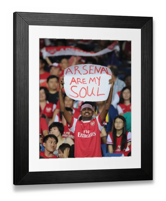 Framed Print : Arsenal Fans in Full Force: Malaysia XI vs Arsenal (2012-13) Framed Print : Arsenal Fans in Full Force: Malaysia XI vs Arsenal (2012-13)