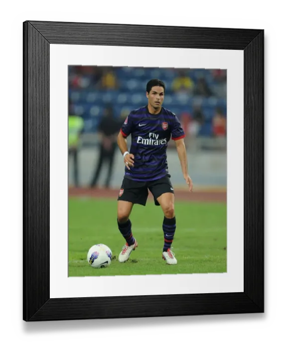 Framed Print : Mikel Arteta Leads Arsenal in 2012 Malaysia Pre-Season Match Framed Print : Mikel Arteta Leads Arsenal in 2012 Malaysia Pre-Season Match