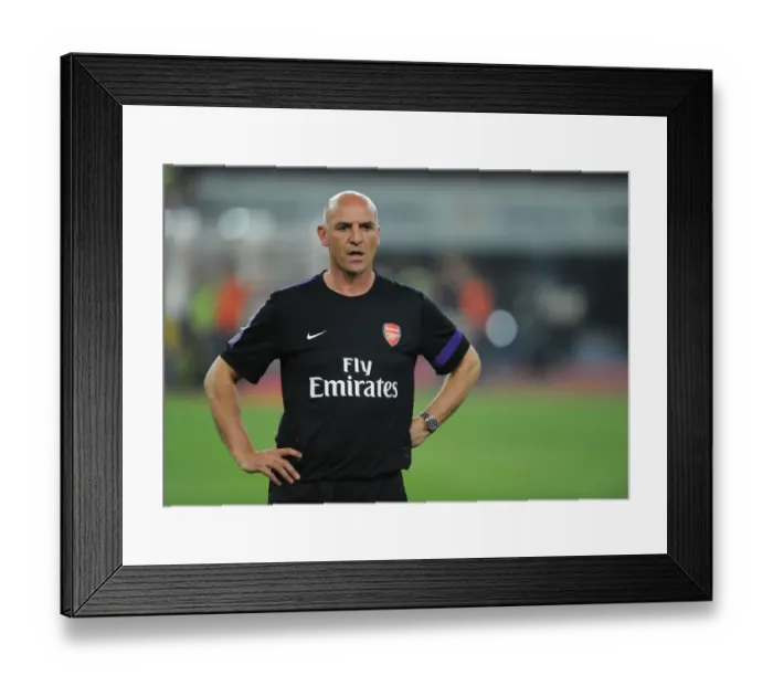 Framed Print : Steve Bould: Arsenal Assistant Manager Before Malaysia XI Friendly, 2012