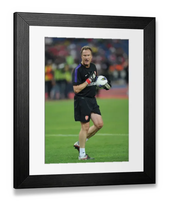 Framed Print : Arsenal Goalkeeping Coach Gerry Peyton. Malaysia 1: 2 Arsenal. Pre Season Friendly Framed Print : Arsenal Goalkeeping Coach Gerry Peyton. Malaysia 1: 2 Arsenal. Pre Season Friendly