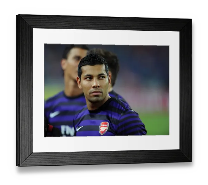 Framed Print : Andre Santos in Action: Arsenal vs Malaysia XI (2012) Framed Print : Andre Santos in Action: Arsenal vs Malaysia XI (2012)