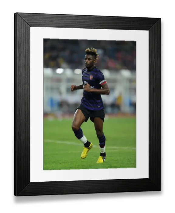 Framed Print : Alex Song in Action: Arsenal vs Malaysia XI (2012)