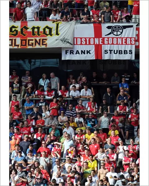 Arsenal fans. Cologne 0: 4 Arsenal. Pre Season Friendly. Rhein Energie Stadium