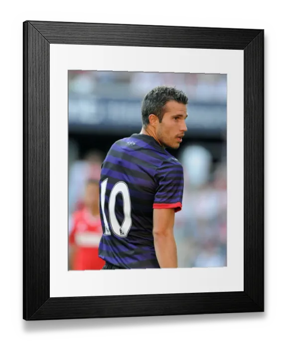 Framed Print : Robin van Persie: In Action for Arsenal Against FC Cologne, 2012 Framed Print : Robin van Persie: In Action for Arsenal Against FC Cologne, 2012