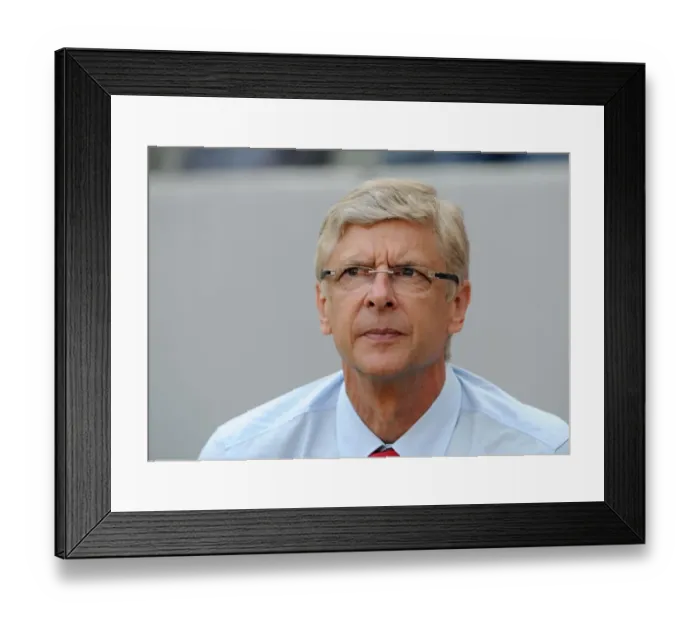 Framed Print : Arsene Wenger Guides Arsenal to 4-0 Pre-Season Win over Cologne