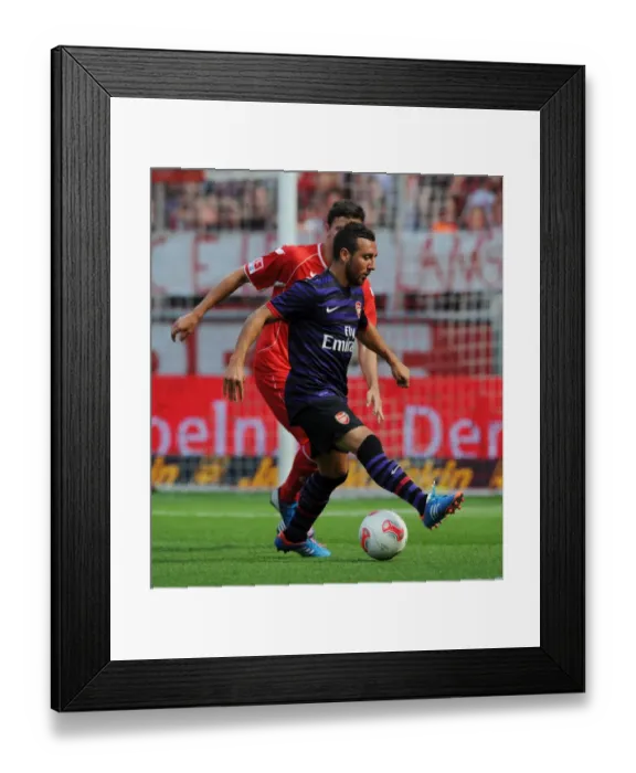 Framed Print : Santi Cazorla in Action: Arsenal vs. FC Cologne Pre-Season Friendly, 2012