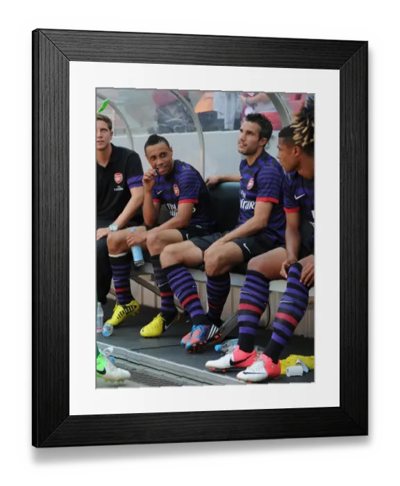 Framed Print : Coquelin and van Persie: A Pre-Season Encounter between Cologne and Arsenal, 2012 Framed Print : Coquelin and van Persie: A Pre-Season Encounter between Cologne and Arsenal, 2012