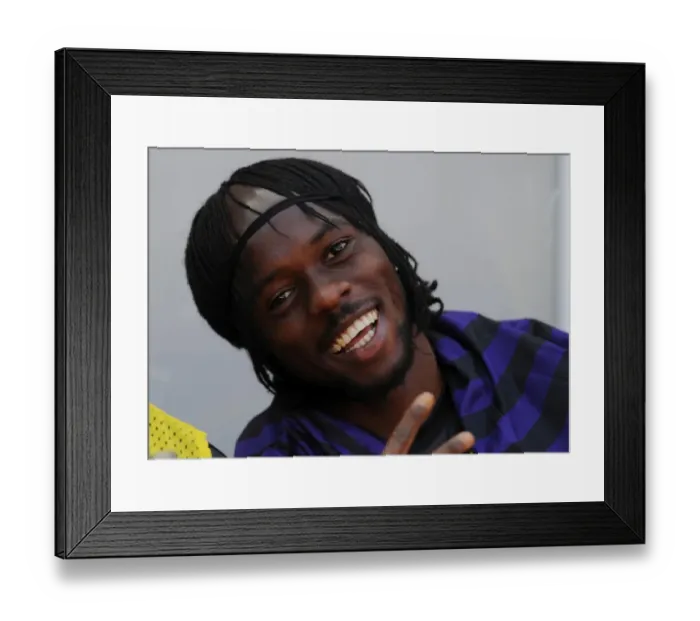 Framed Print : Gervinho Readies for Action: Arsenal vs. FC Cologne Pre-Season Friendly, 2012