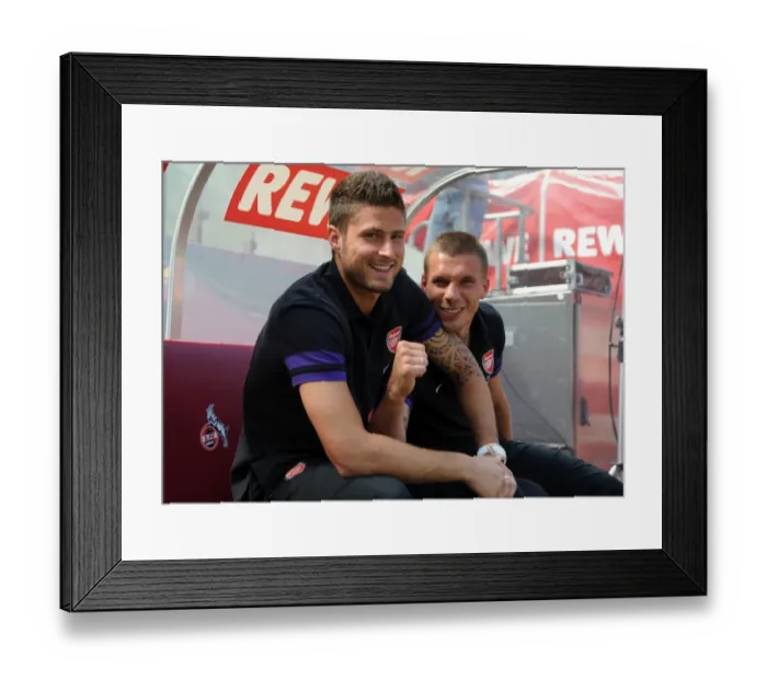 Framed Print : Giroud and Podolski Reunited: Arsenal Stars Face Off Against Cologne in 2012 Pre-Season Friendly Framed Print : Giroud and Podolski Reunited: Arsenal Stars Face Off Against Cologne in 2012 Pre-Season Friendly