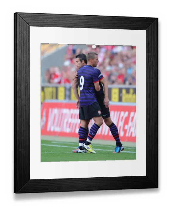 Framed Print : Podolski Replaced by Van Persie: Arsenal's Pre-Season Clash with Cologne (2012)