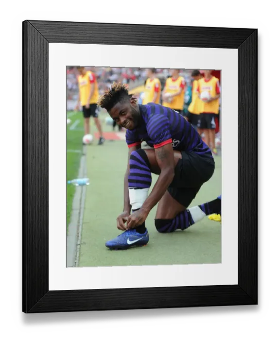 Framed Print : Alex Song: Pre-Season Preparation with Arsenal at Cologne, 2012 Framed Print : Alex Song: Pre-Season Preparation with Arsenal at Cologne, 2012