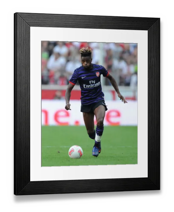 Framed Print : Alex Song in Action: Arsenal vs. FC Cologne Pre-Season Friendly (2012)