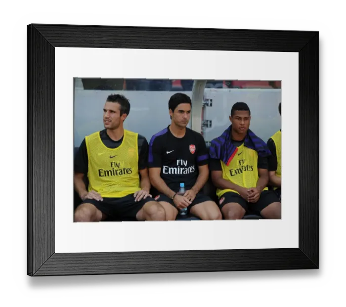 Framed Print : Arsenal's Van Persie, Arteta, and Gnabry Pre-Season Encounter with FC Cologne (2012) Framed Print : Arsenal's Van Persie, Arteta, and Gnabry Pre-Season Encounter with FC Cologne (2012)