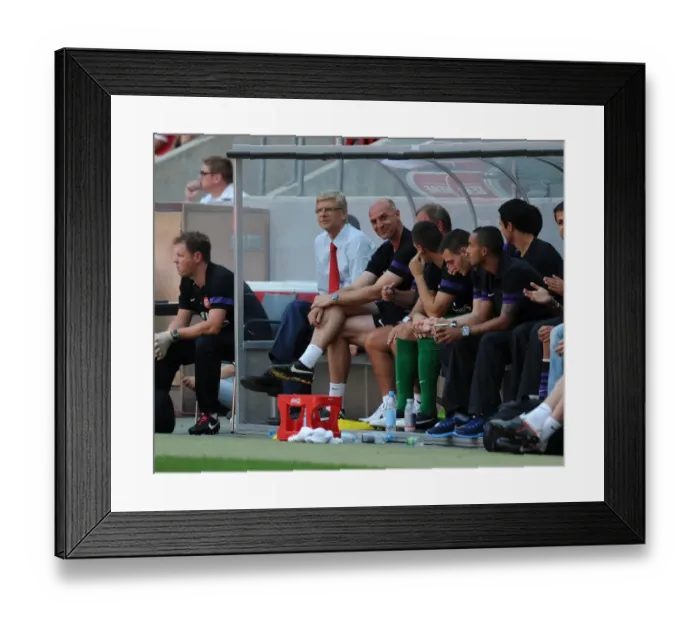 Framed Print : Arsene Wenger and Steve Bould Lead Arsenal in Pre-Season Friendly Against FC Cologne, 2012 Framed Print : Arsene Wenger and Steve Bould Lead Arsenal in Pre-Season Friendly Against FC Cologne, 2012