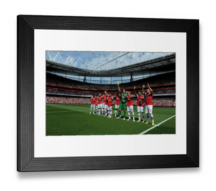 Framed Print : Arsenal vs Sunderland: 2012-13 Premier League Team Line-up (Emirates Stadium)