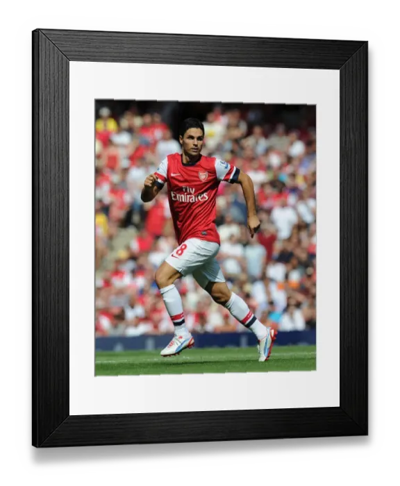 Framed Print : Mikel Arteta Leads Arsenal Against Sunderland in Premier League Showdown (2012-13) Framed Print : Mikel Arteta Leads Arsenal Against Sunderland in Premier League Showdown (2012-13)