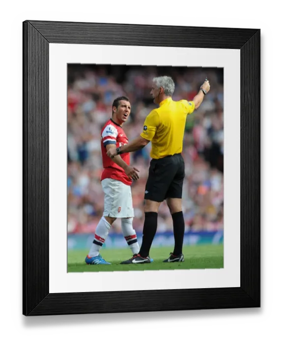 Framed Print : Arsenal vs Sunderland: Santi Cazorla Controversy at Emirates Stadium (2012-13) Framed Print : Arsenal vs Sunderland: Santi Cazorla Controversy at Emirates Stadium (2012-13)