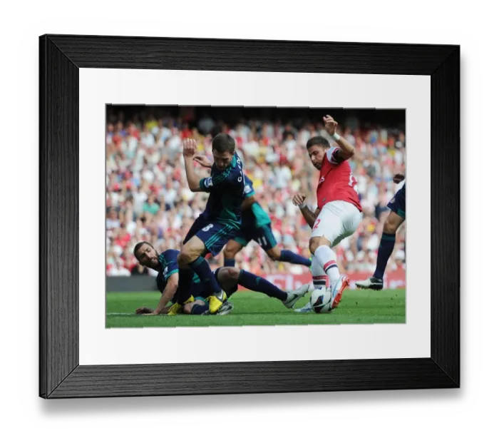 Framed Print : Giroud's Determined Duel: Arsenal Forward vs. Sunderland Defenders, 2012-13 Premier League, Emirates Stadium Framed Print : Giroud's Determined Duel: Arsenal Forward vs. Sunderland Defenders, 2012-13 Premier League, Emirates Stadium