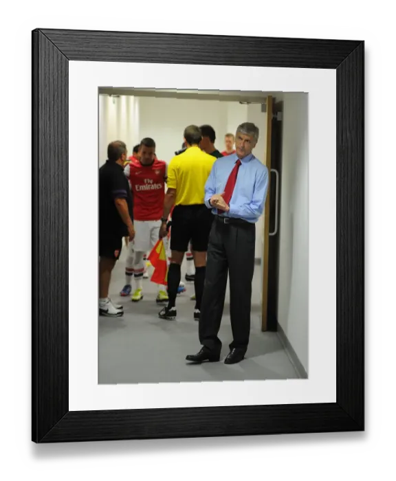 Framed Print : Arsene Wenger: Arsenal Manager Before Arsenal v Sunderland, Premier League 2012-13