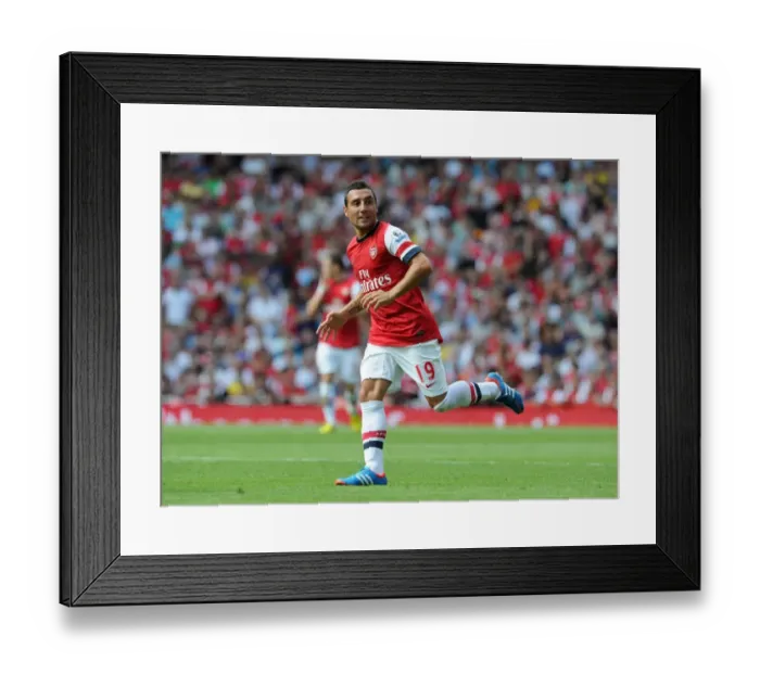 Framed Print : Santi Cazorla in Action: Arsenal vs. Sunderland, Premier League 2012-13